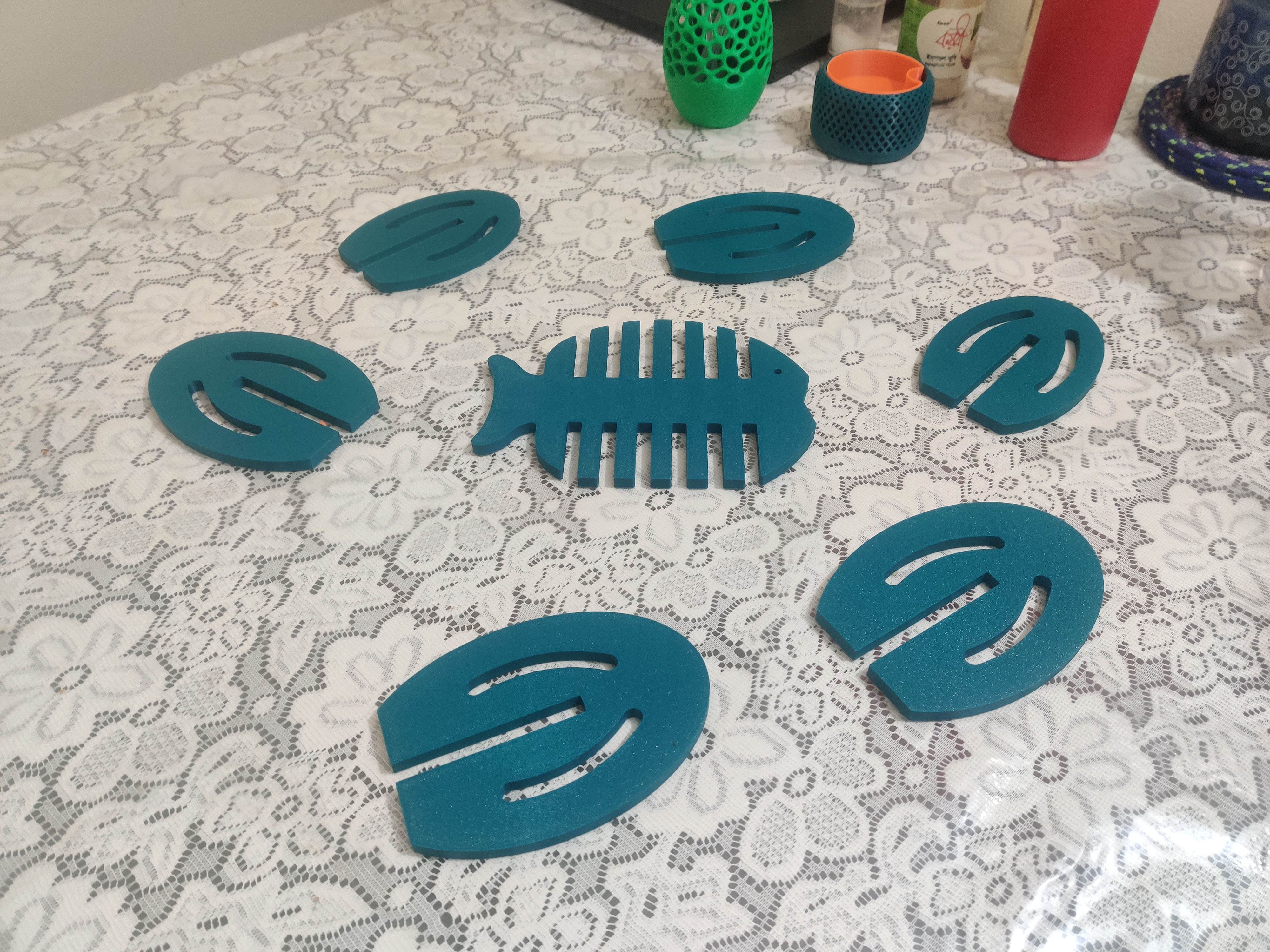 Tấm Lót Bàn Rời Hình Con Cá