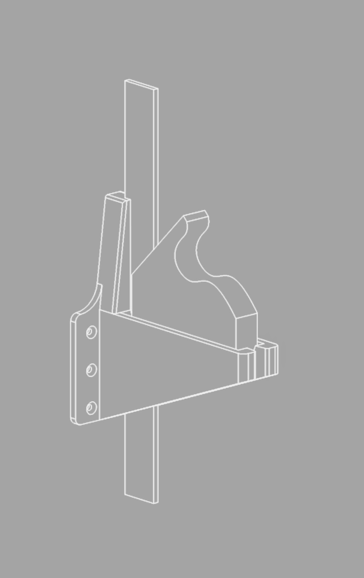 Kệ giữ Thước đo kết hợp BAHCO 300mm