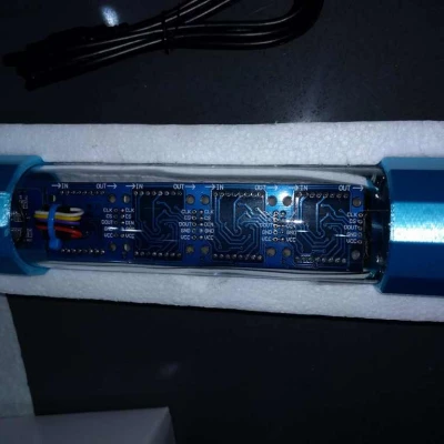 ESP8266 Wemos Clock Đồng hồ Tin tức Thời tiết Biển quảng cáo Cuộn LẠI