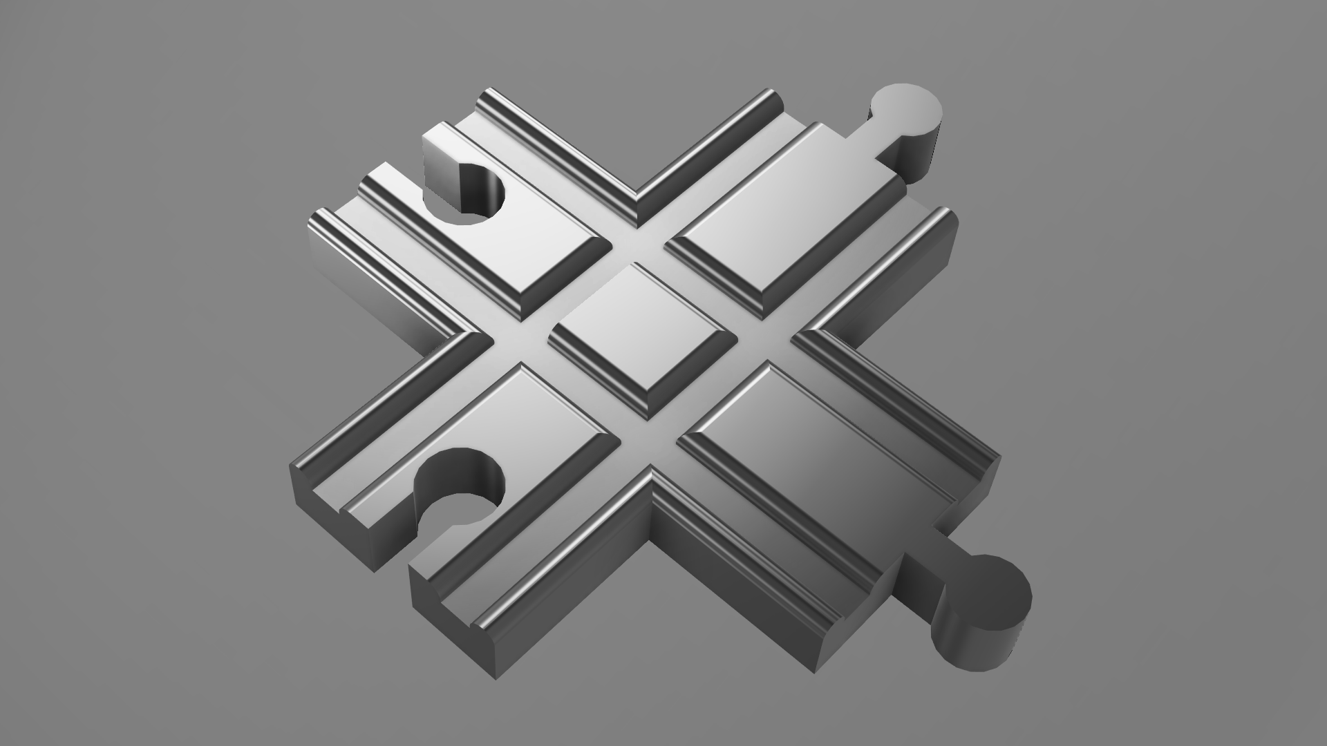 Đường ray tàu hỏa Chữ Thập - Tương thích IKEA Lillabo