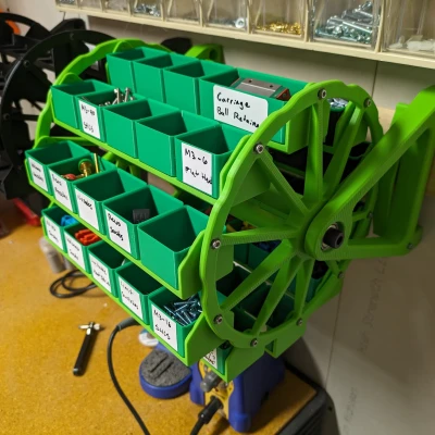 Khay Xoay Gridfinity Treo Tường