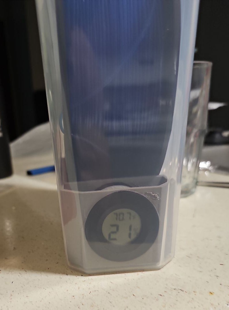 Hộp Lưu Trữ Cuộn Dây In 3D Có Chỗ Để Hạt Hút Ẩm và Ẩm Kế