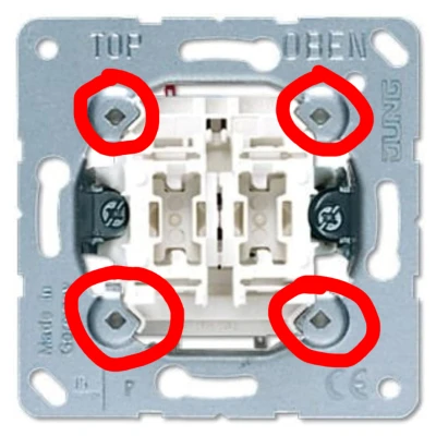 Nắp công tắc đèn IKEA STYRBAR / Lightswitch IKEA STYRBAR - JUNG