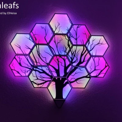 Hexagonal Nanoleaf - Hexaleaf phiên bản tự làm