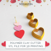 Khuôn Cắt Đất Sét Hình Ba Trái Tim Nhân Ngày Valentine - Thumbnail 1