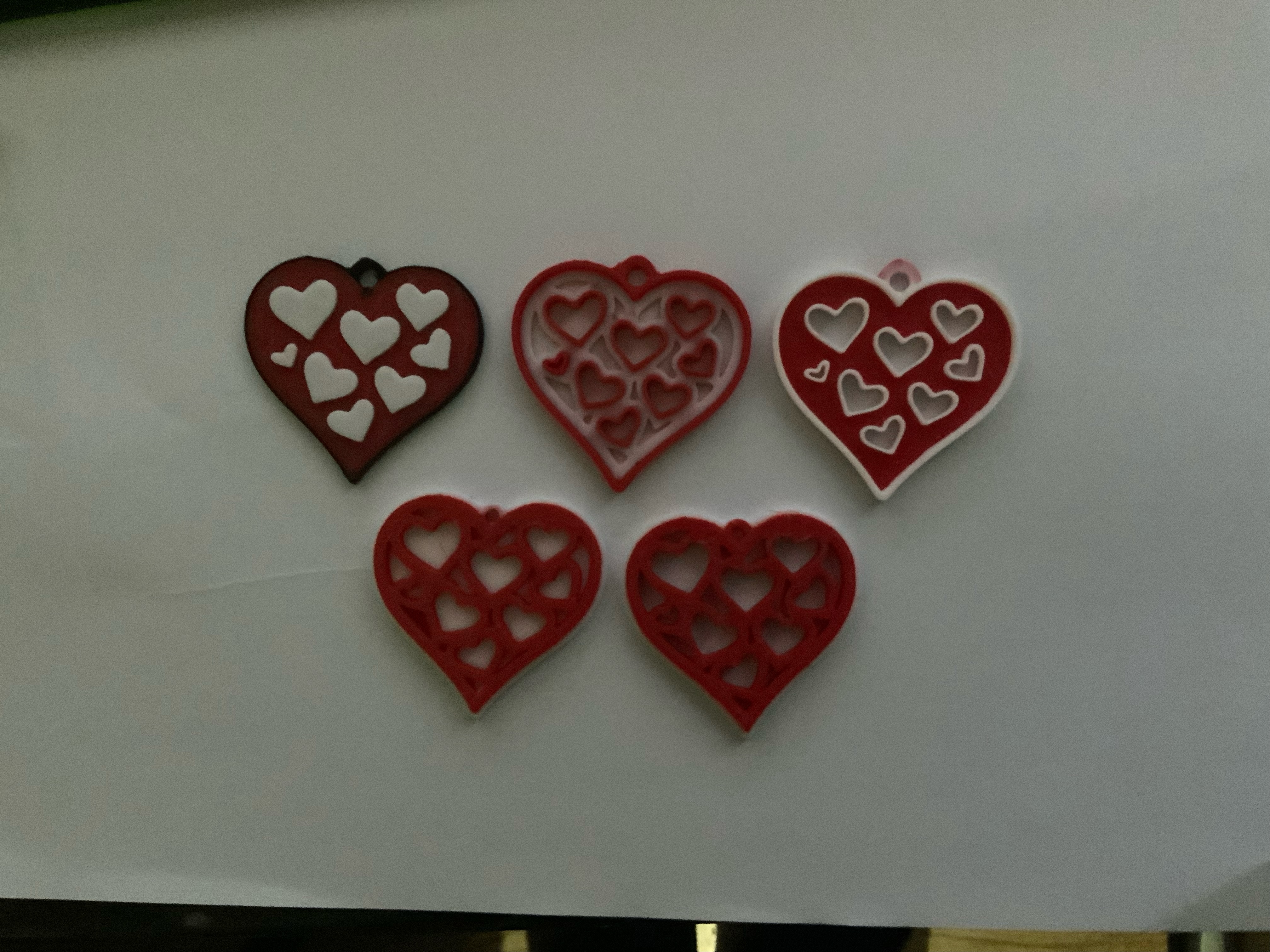 15 Trái Tim Tình Yêu, Móc Khóa Valentine / Mặt Dây Chuyền