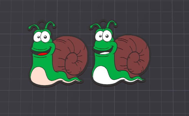 Móc khóa / Bạc dây chuyền ốc sên Dale dễ thương