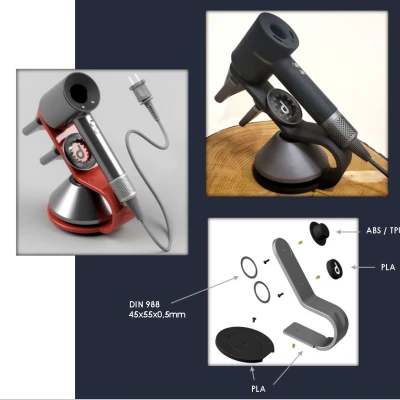 Giá Đỡ Máy Sấy Tóc Dyson Supersonic Có Chỗ Cất Phụ Kiện