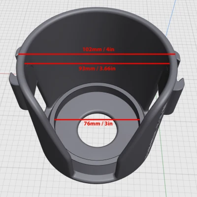 Chỗ Để Ly Xe Lăn Có Ngàm Đuôi Én và Khe Cắm