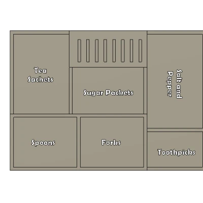 Hộp Đựng Đồ Nhà Bếp (Trà, Đường, Muỗng Nĩa, v.v.)