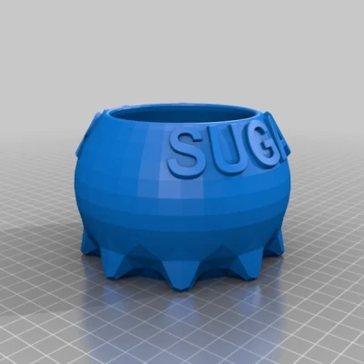 Tô đựng đường có lỗ cắm muỗng