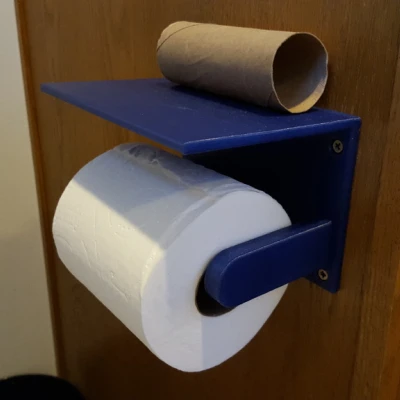 Kệ đựng điện thoại (hoặc đồ khác) kèm giá giấy vệ sinh