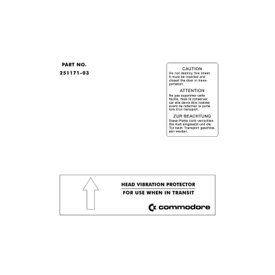 Thẻ Trung Chuyển Commodore 251171-03 (Phiên Bản Cắt Laser)