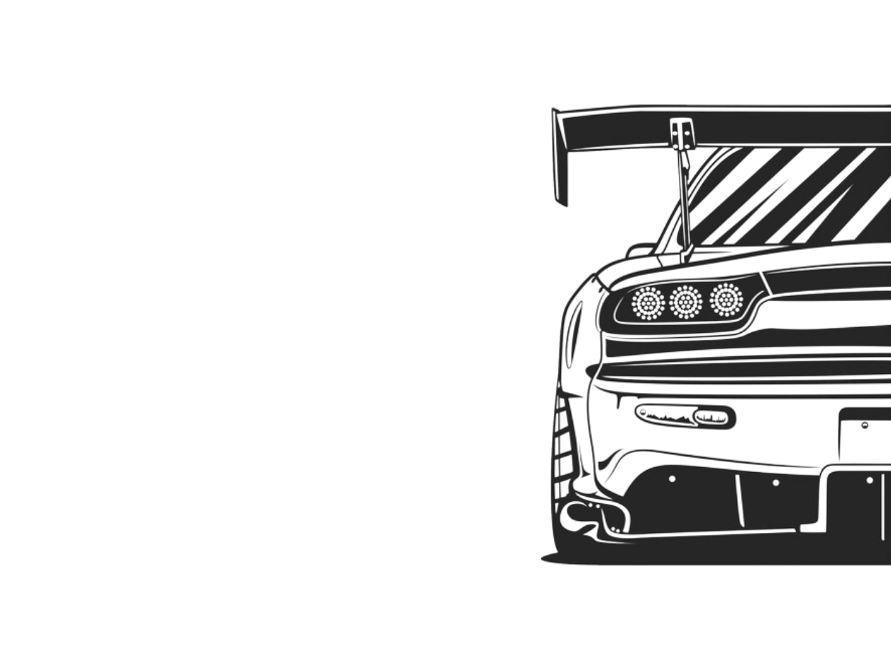 Tranh Trang Trí Tường Mazda RX-7 Silhouette, 2D