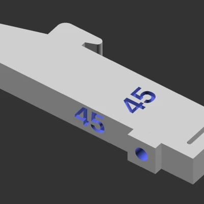 Tùy chỉnh kẹp ray DIN (không cần đai ốc)