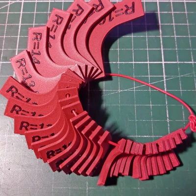 Bộ Thước Đo Bán Kính Bằng MM - Sẵn Sàng In Hoặc Tùy Chỉnh