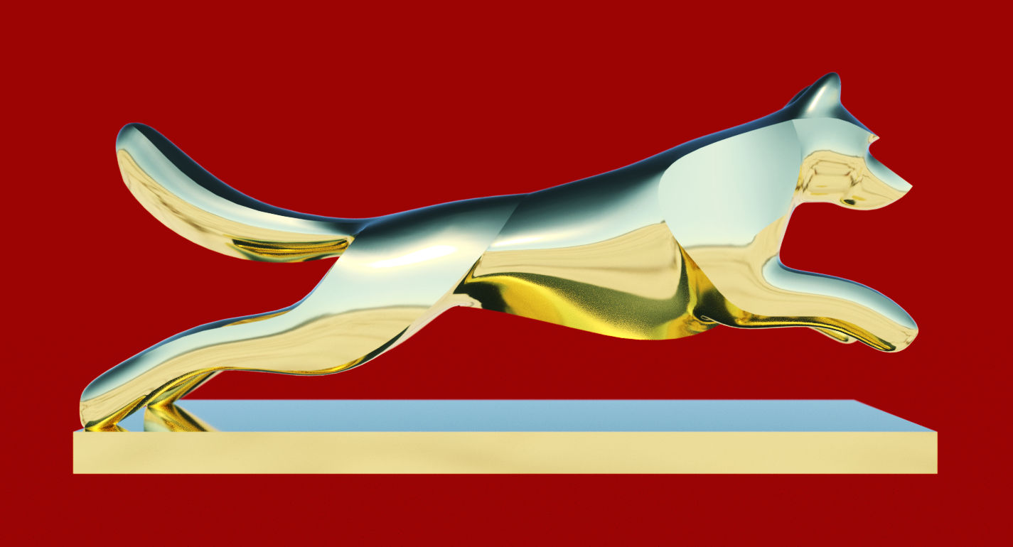 Tượng Chó Nhảy Không Cần Support