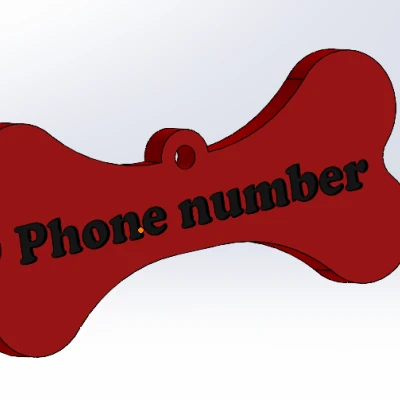 Thẻ tên cho chó gắn vòng cổ