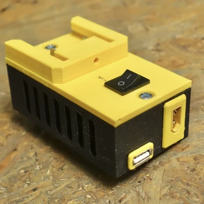 Adapter Pin Parkside Aku 20V Cho Máy In 3D Có Cổng USB 5V