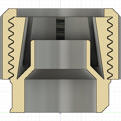 Khớp nối nén cho ống CPAP vào quạt thổi WS7040