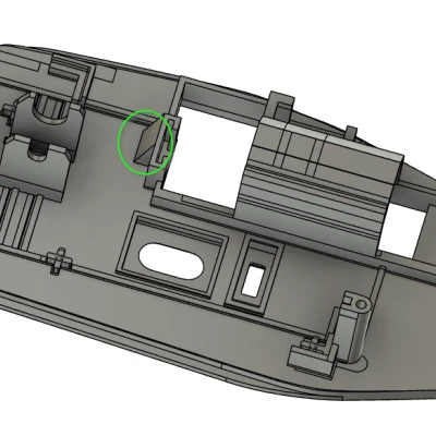 Hộp Lò Xo Pin Cải Tiến Cho Chuột Không Dây Bambu Lab