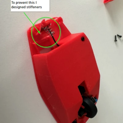 Hộp Lò Xo Pin Cải Tiến Cho Chuột Không Dây Bambu Lab