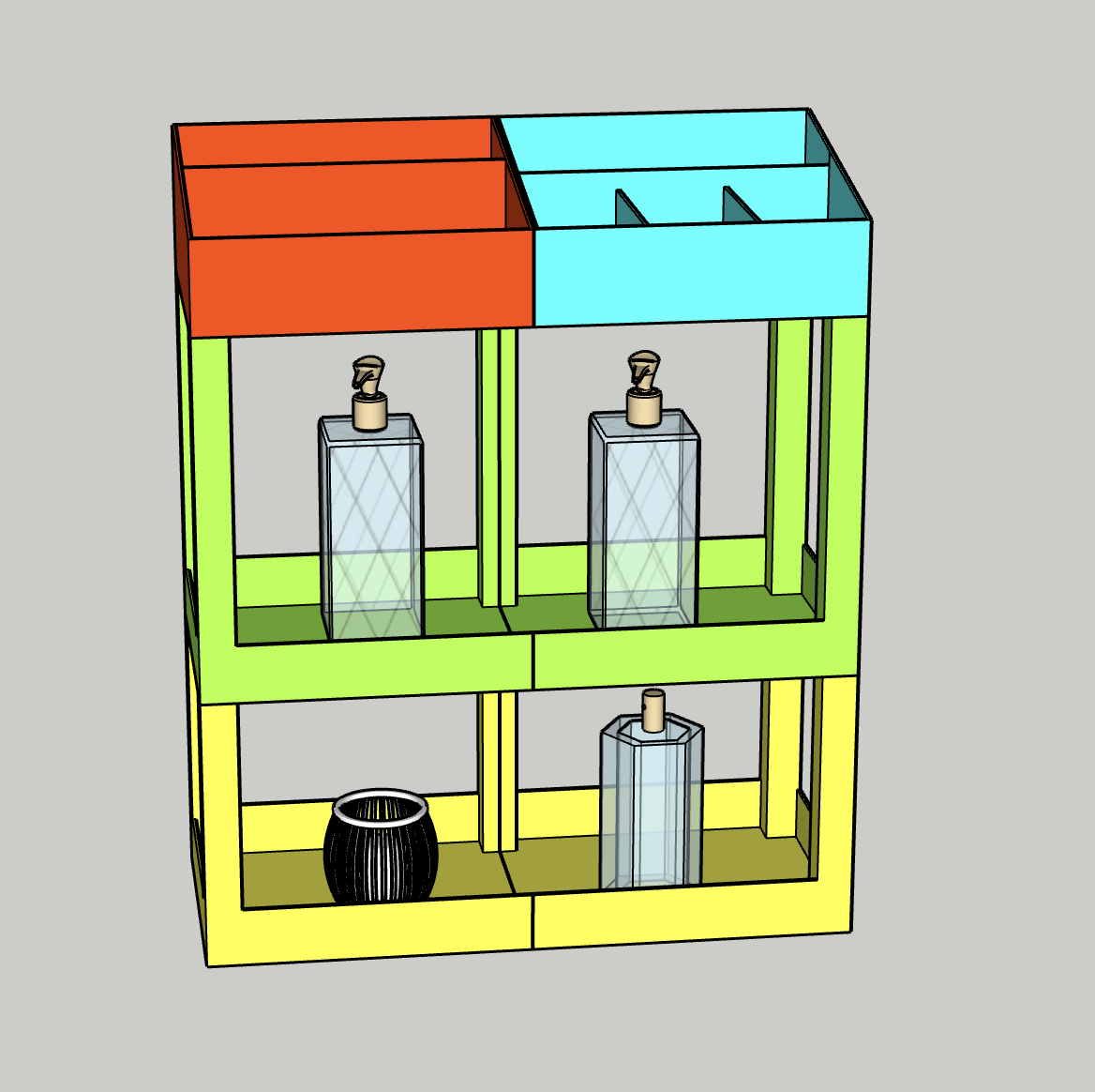 ORGANIZZATORE GT159 - Khay đựng mỹ phẩm
