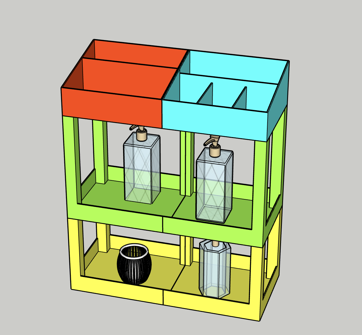 ORGANIZZATORE GT159 - Khay đựng mỹ phẩm