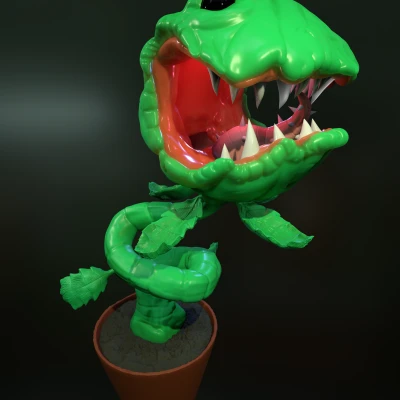 Chậu Cây Ăn Thịt Đáng Sợ - Mô Hình 3D