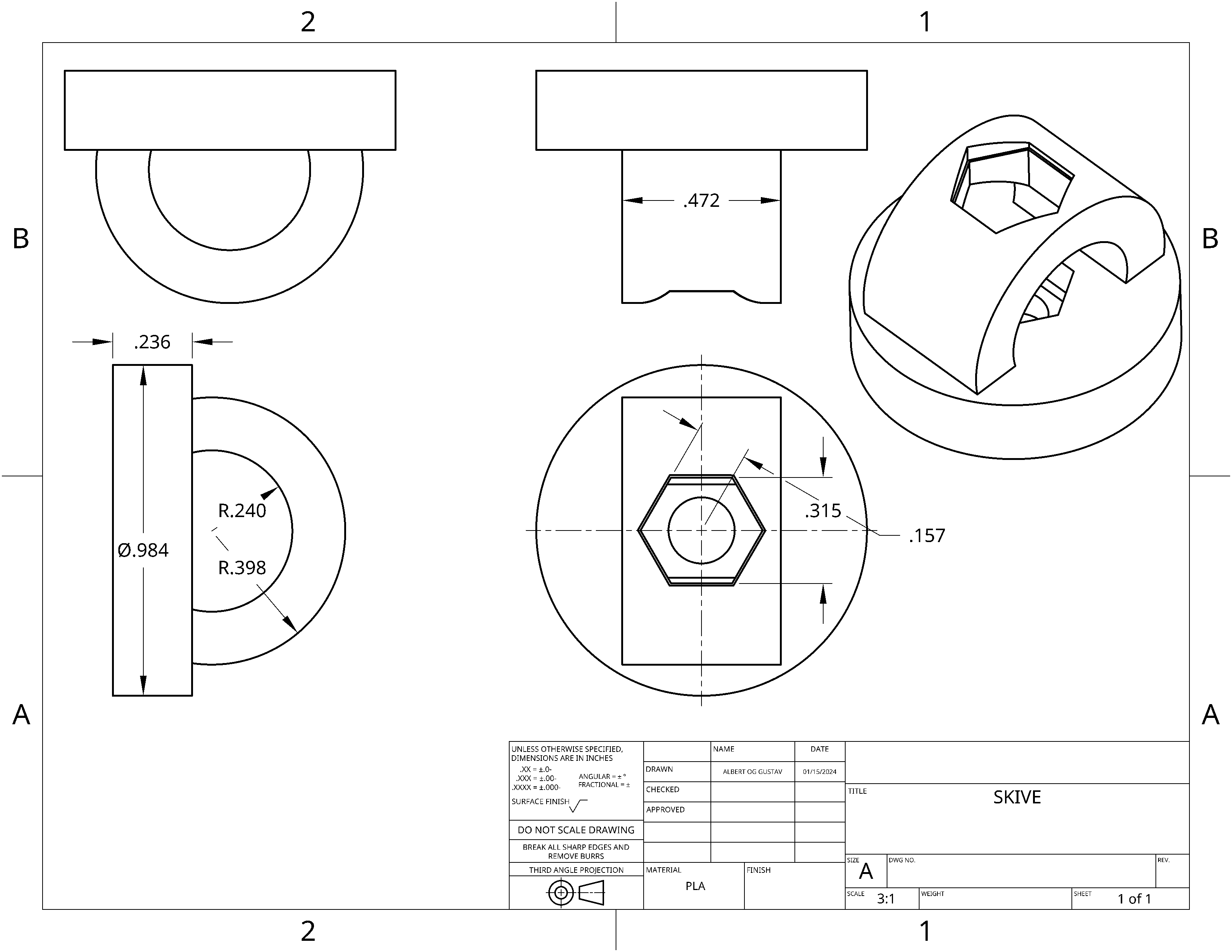 Phay đĩa cho bu lông M4