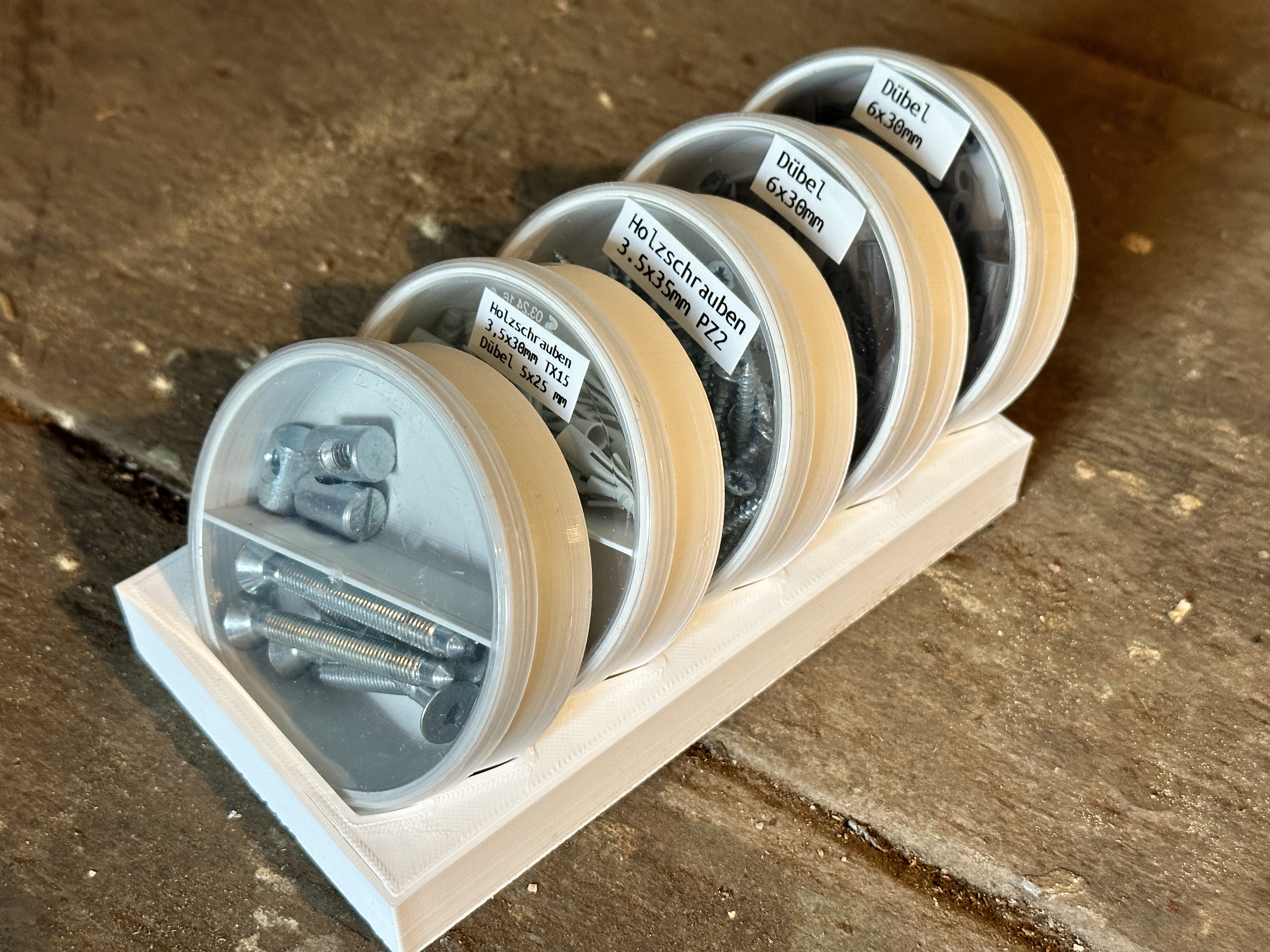 Hệ thống tổ chức kích cỡ nắp Pringles