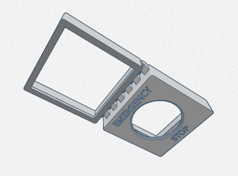 Vỏ Chắn Nút Dừng Khẩn Cấp Treo Tường (Nửa Kín)