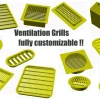 Vỉ thông gió tùy chỉnh hoàn toàn (có viền) - Thumbnail 1