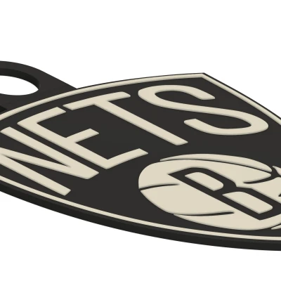 Móc Khóa Brooklyn Nets - Đồ Dùng Cho Fan Bóng Rổ