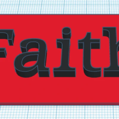 Chữ "Faith" Trang Trí Nhà Cửa