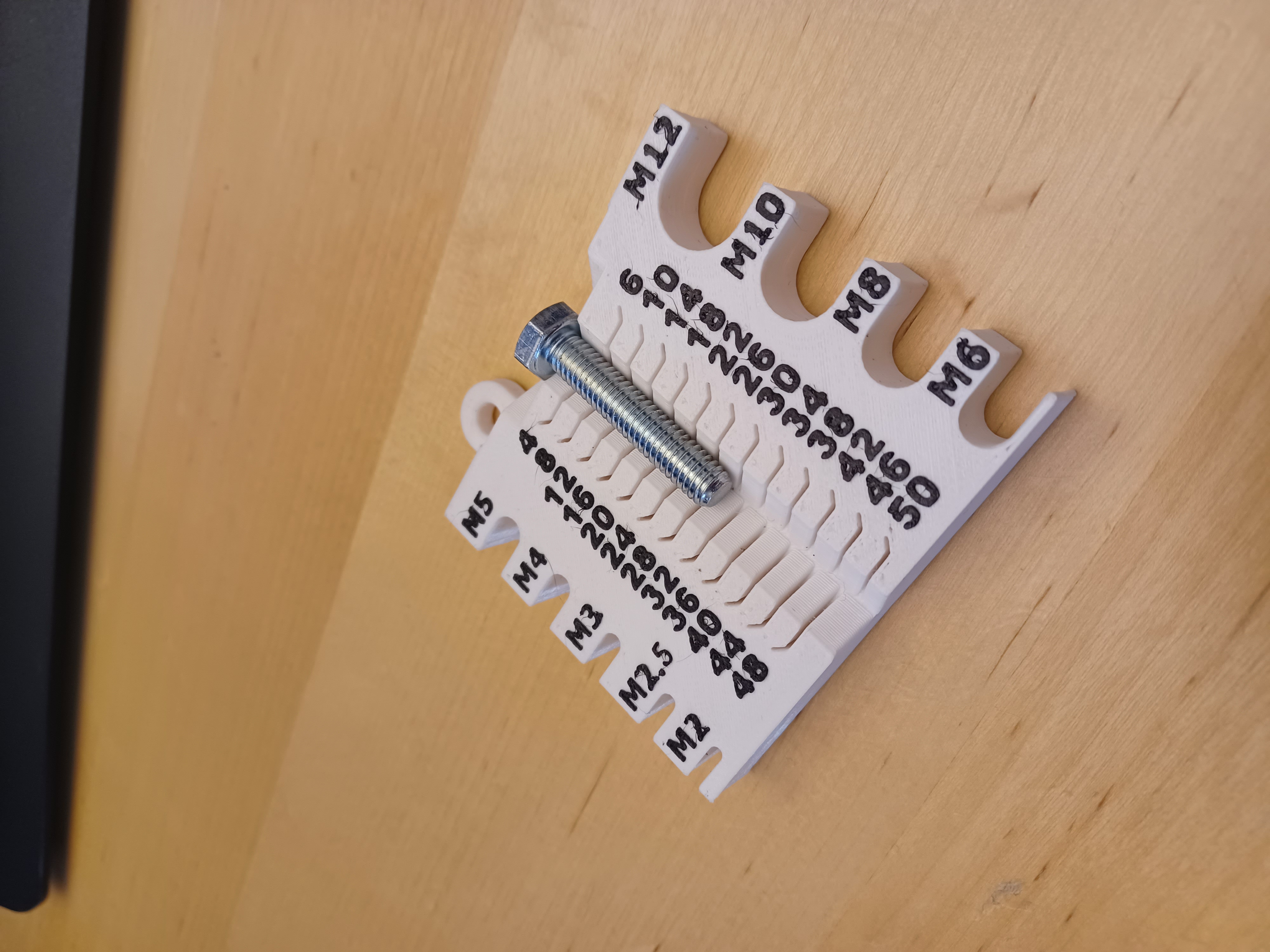 Thước đo vít ngắn gọn M2-M12