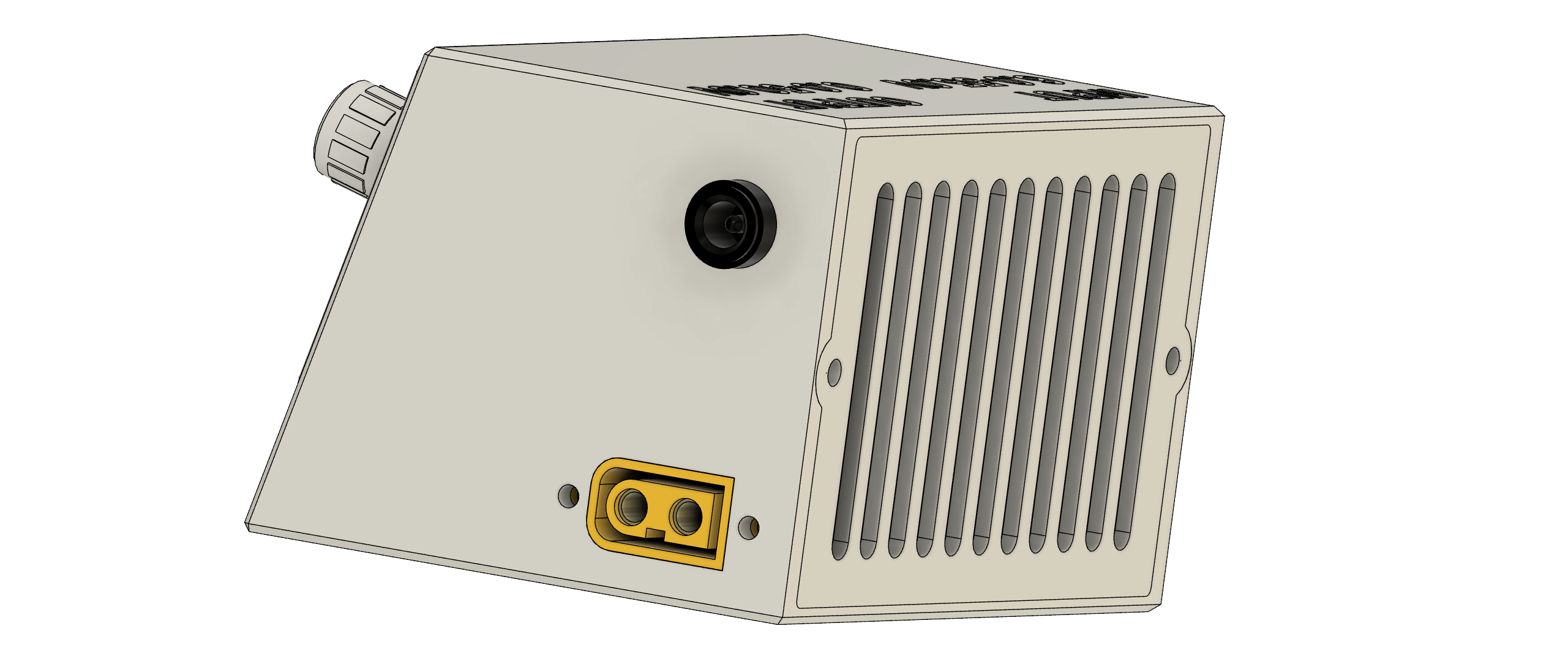 Vỏ nguồn XY5005E/XY5008E có đầu nối XT60 và jack DC