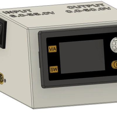 Vỏ nguồn XY5005E/XY5008E có đầu nối XT60 và jack DC