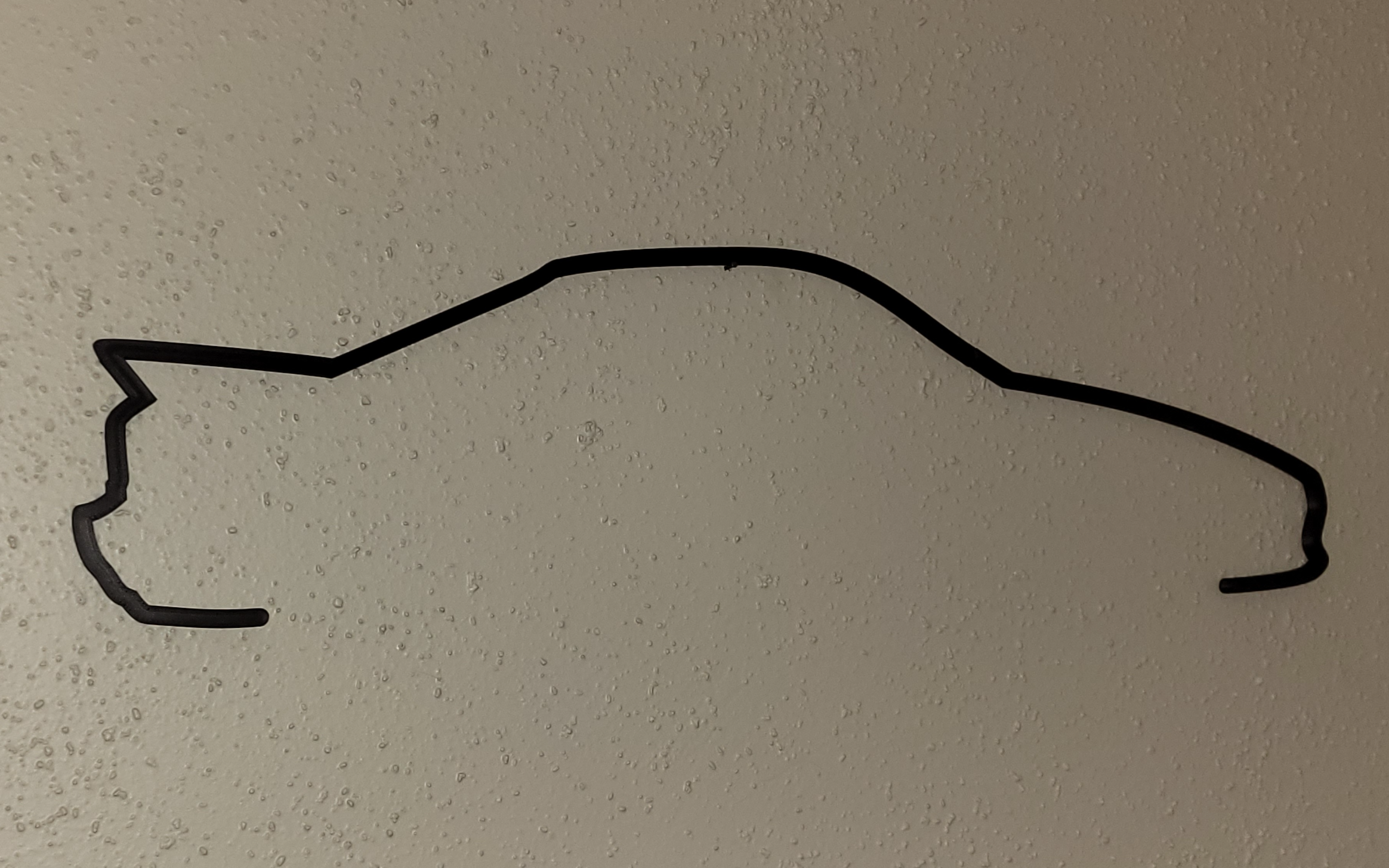 Tranh Treo Tường Hình Silhouette Xe Toyota Mr2 SW20