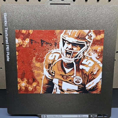 Hueforge - Patrick Mahomes Chân dung - Đội Kansas City Chiefs