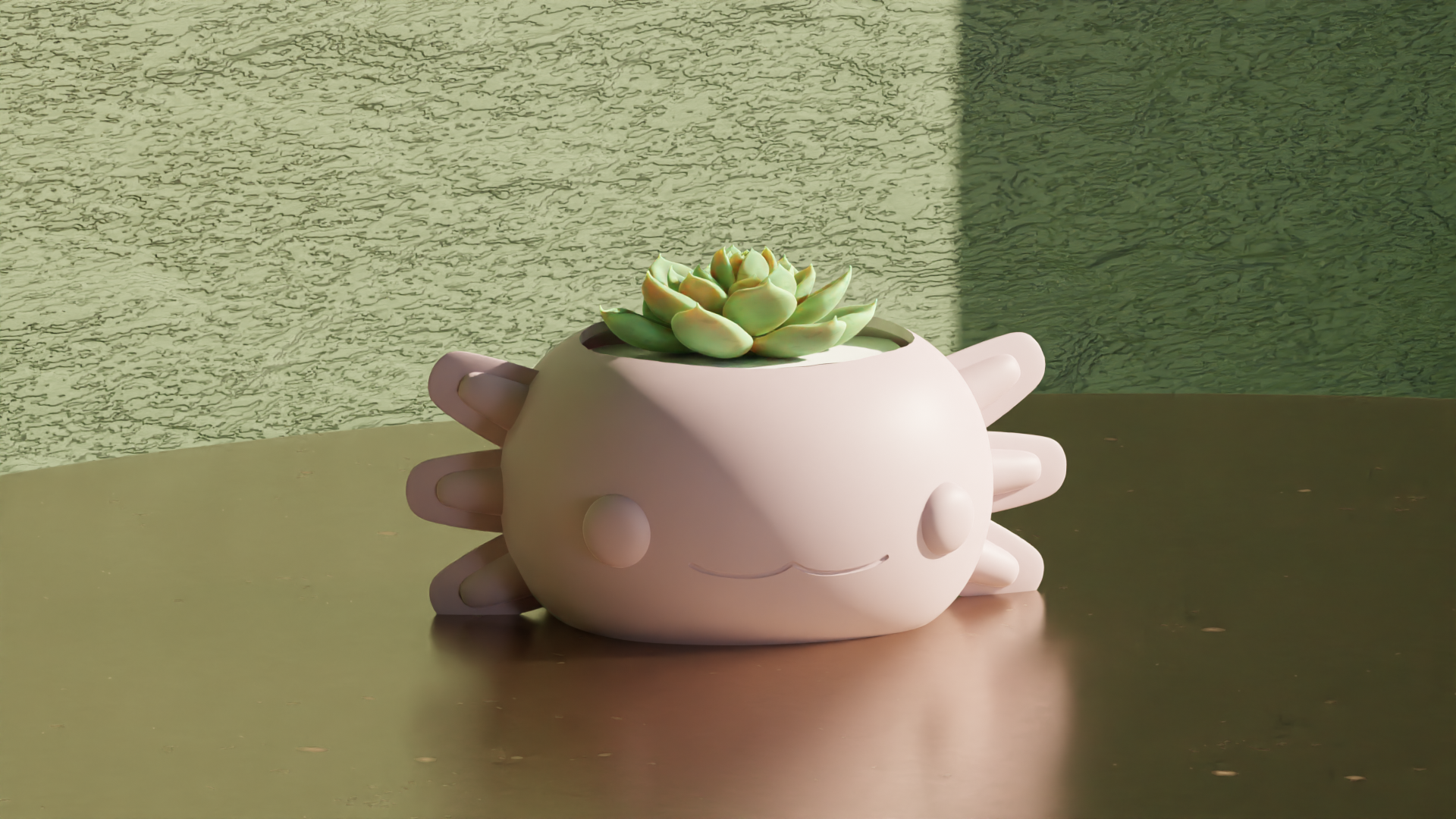 Khuôn Chậu Cây Kỳ Nhông Axolotl