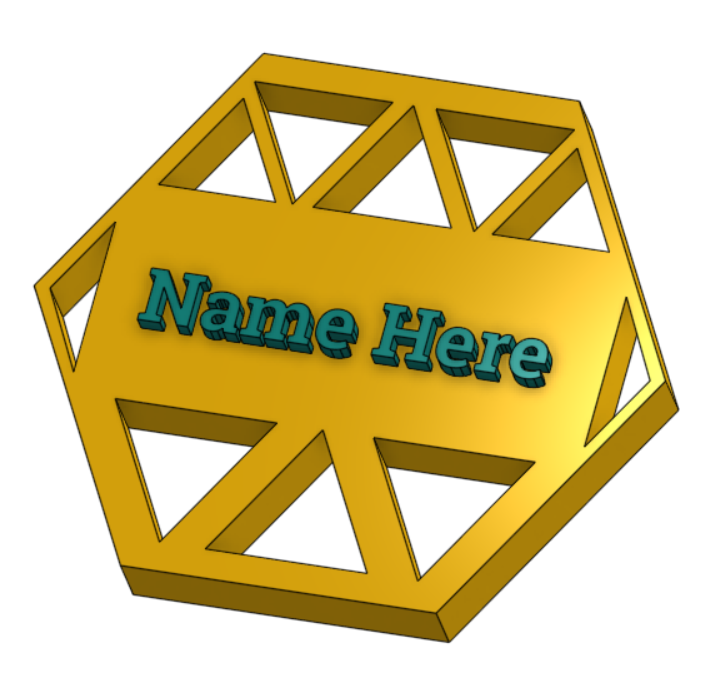 Biển Tên Hình Lục Giác