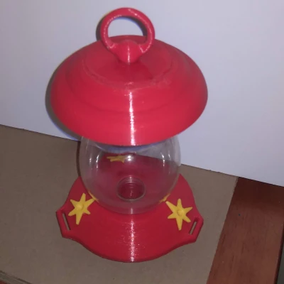 Máng Ăn Chim Ruồi Kèm Hoa