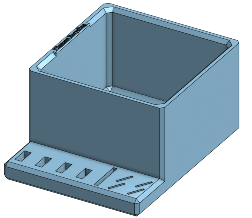 Thùng Rác Thu Gom Filament Kèm Chỗ Cất USB & Thẻ Nhớ