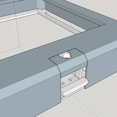 Giá Đỡ Dây Cáp Sau Cho Ender-7 V2 (Không phụ thuộc vỏ che)