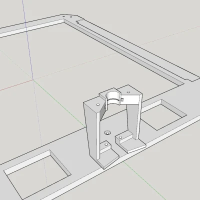 Giá Đỡ Dây Cáp Sau Cho Ender-7 V2 (Không phụ thuộc vỏ che)