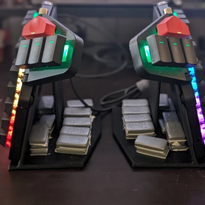 Đế lều công thái học cho bàn phím Moonlander (ZSA)