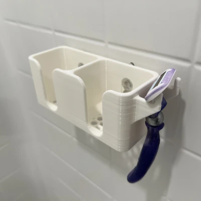 Kệ Xà Bông và Dao Cạo Phòng Tắm Có Hút Chân Không