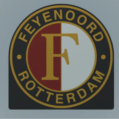 Hộp Đèn Logo Feyenoord Để Bàn