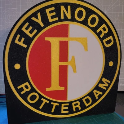 Hộp Đèn Logo Feyenoord Để Bàn